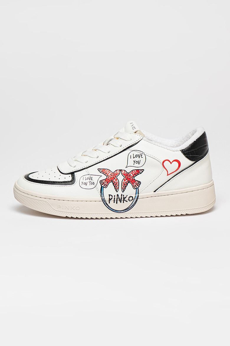 Pinko Pantofi sport din piele cu model - Pled.ro