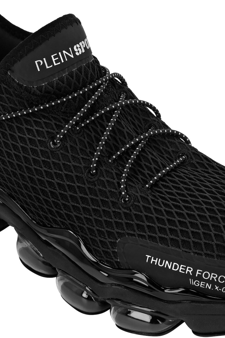 Plein Sport Pantofi sport de plasa cu garnituri de piele ecologica Runner - Pled.ro