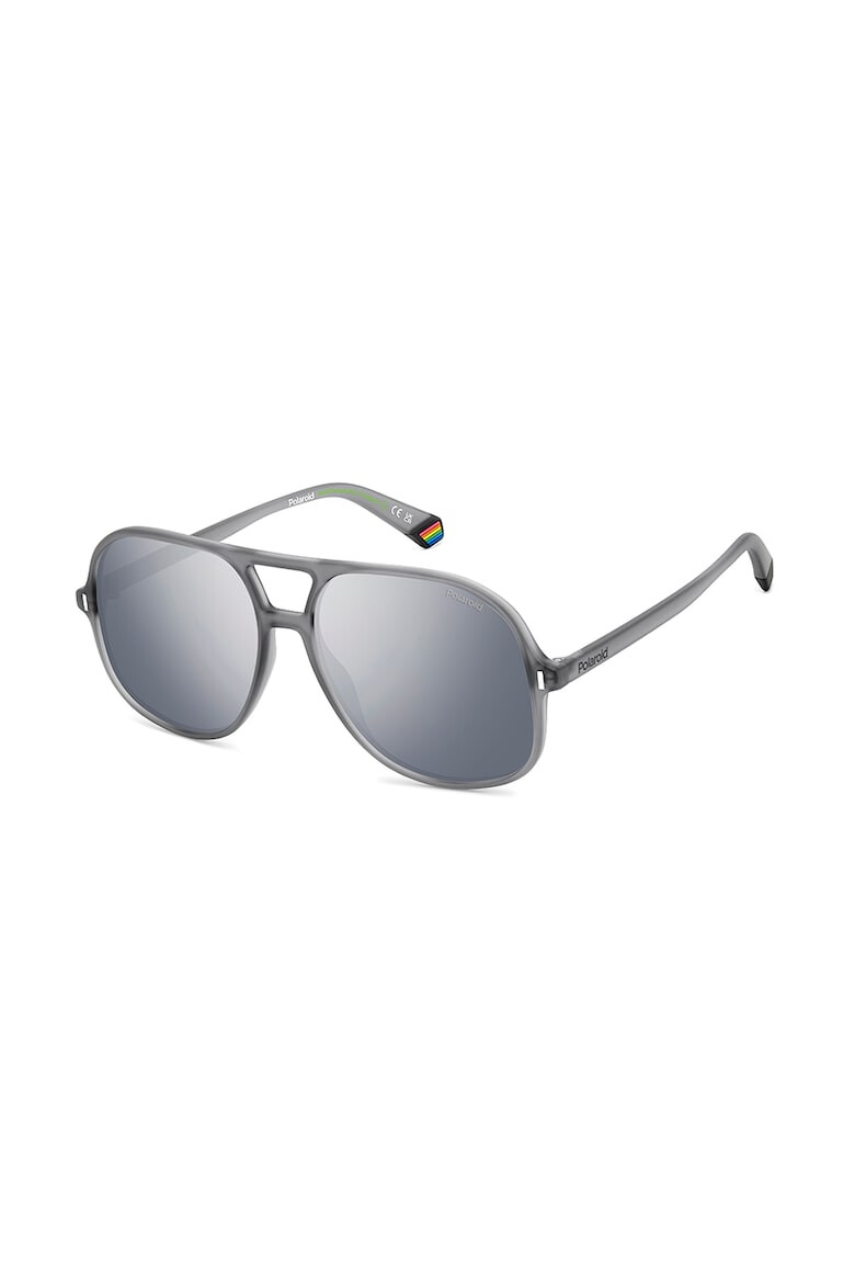 Polaroid Ochelari de soare aviator polarizati unisex cu lentile-oglinda - Pled.ro