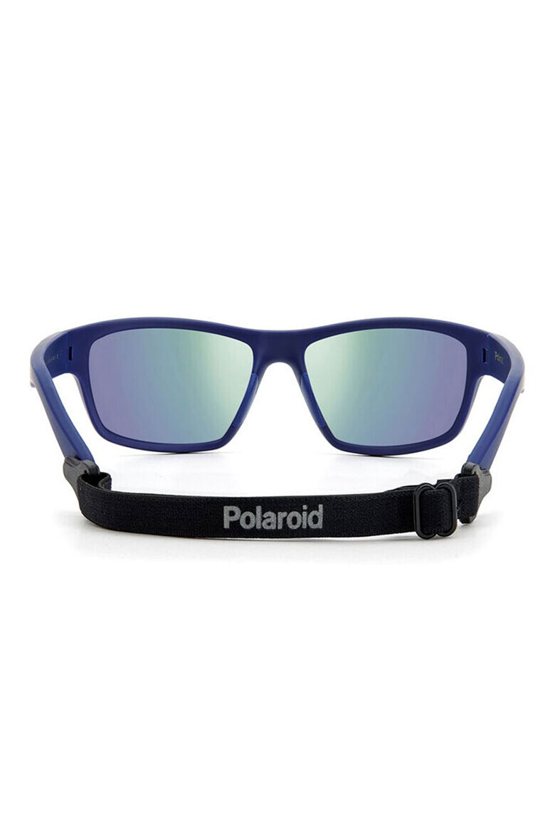 Polaroid Ochelari de soare dreptunghiulari unisex polarizati cu lentile tip oglinda - Pled.ro