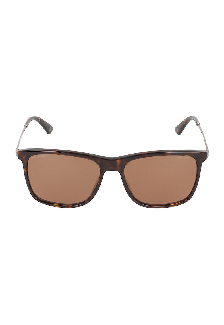 Police Ochelari de soare unisex dreptunghiulari cu model tortoise - Pled.ro