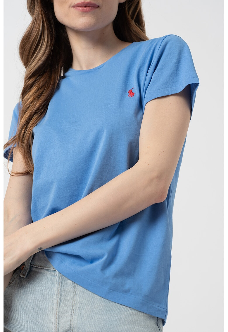 Polo Ralph Lauren Tricou cu decolteu la baza gatului si logo brodat - Pled.ro