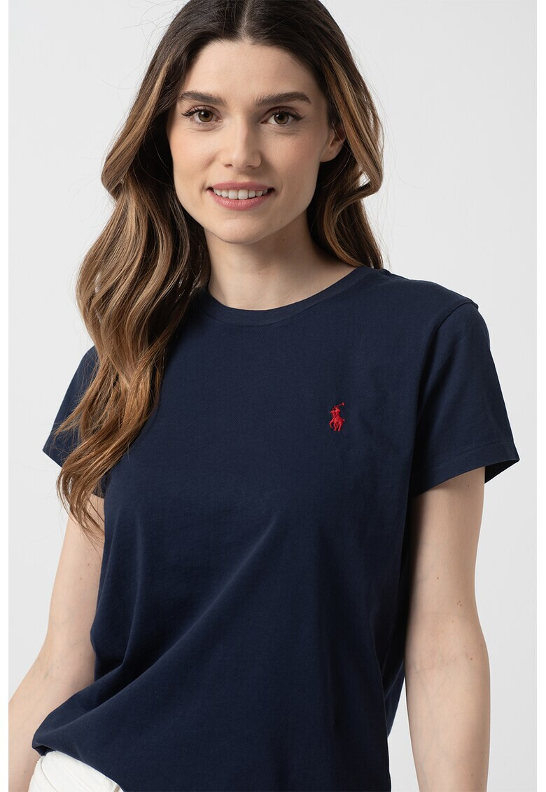 Polo Ralph Lauren Tricou cu decolteu la baza gatului si logo brodat - Pled.ro