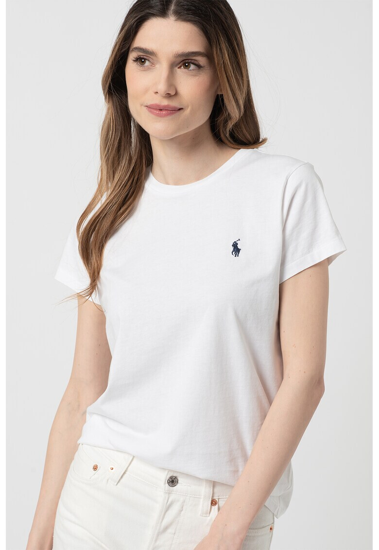 Polo Ralph Lauren Tricou cu decolteu la baza gatului si logo brodat - Pled.ro