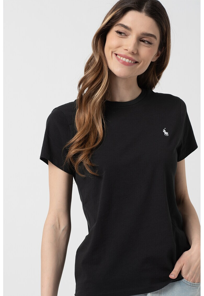 Polo Ralph Lauren Tricou cu decolteu la baza gatului si logo brodat - Pled.ro