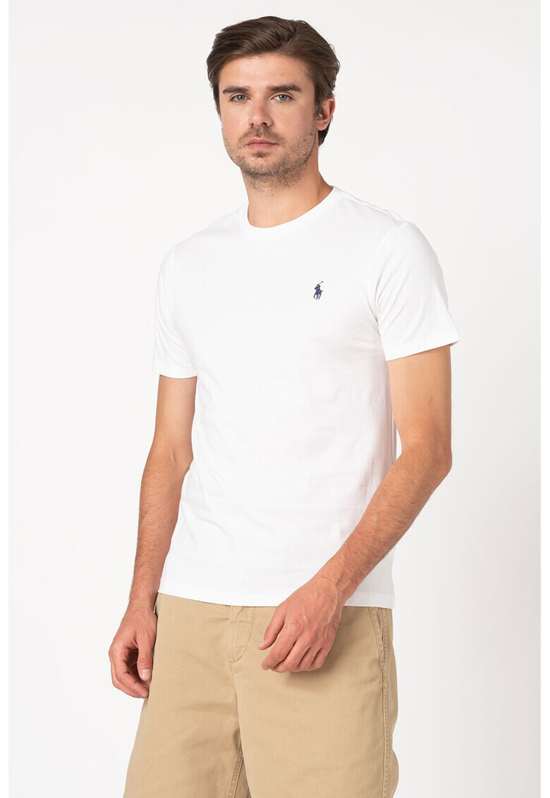 Polo Ralph Lauren Tricou cu decolteu la baza gatului si logo brodat - Pled.ro