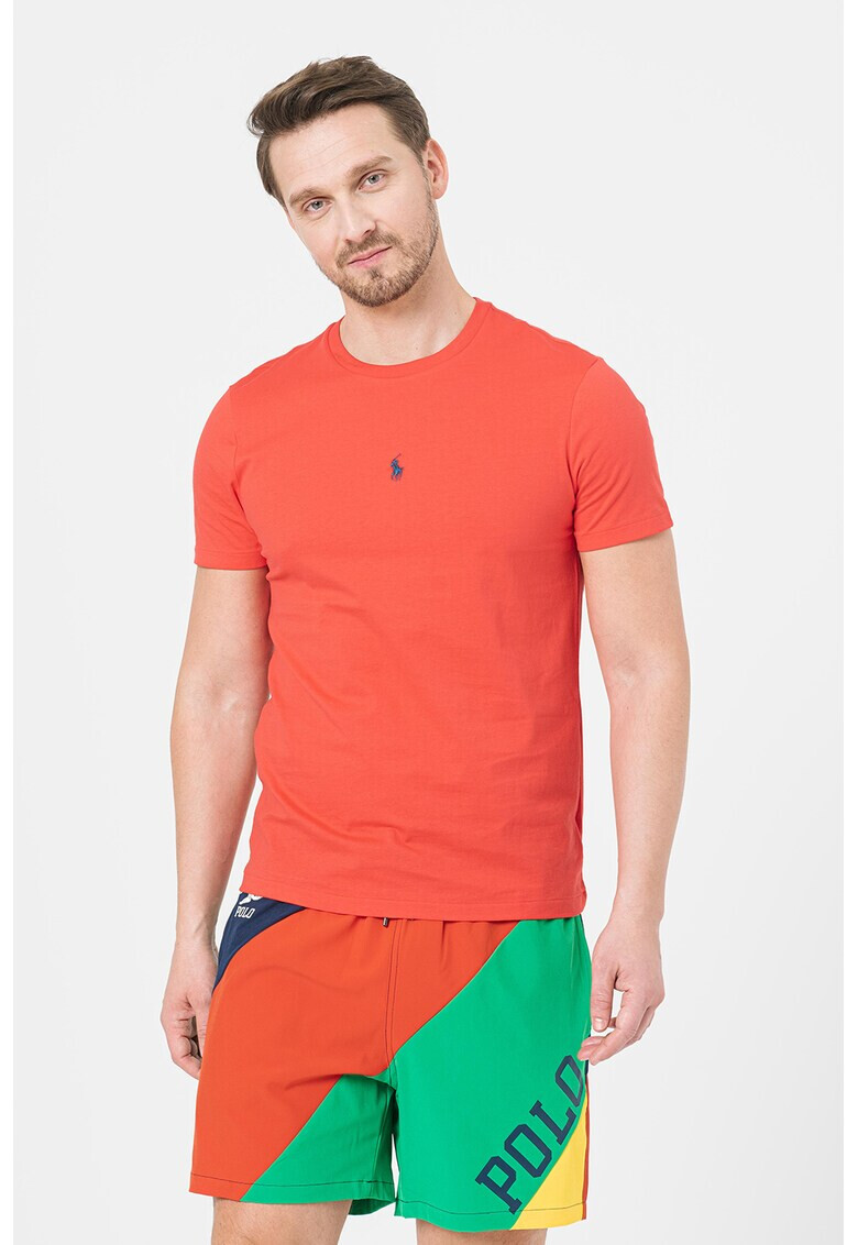 Polo Ralph Lauren Tricou cu decolteu la baza gatului si logo discret - Pled.ro