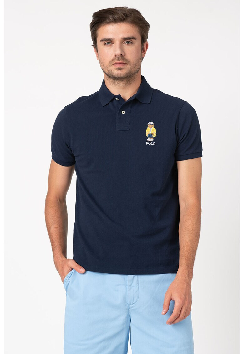 Polo Ralph Lauren Tricou polo din material pique cu detaliu brodat - Pled.ro