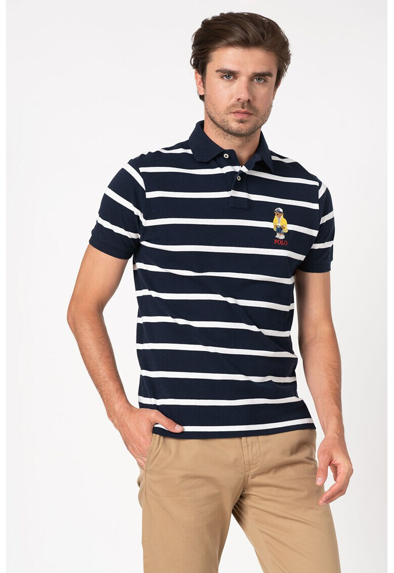 Polo Ralph Lauren Tricou polo slim-fit cu dungi - Pled.ro