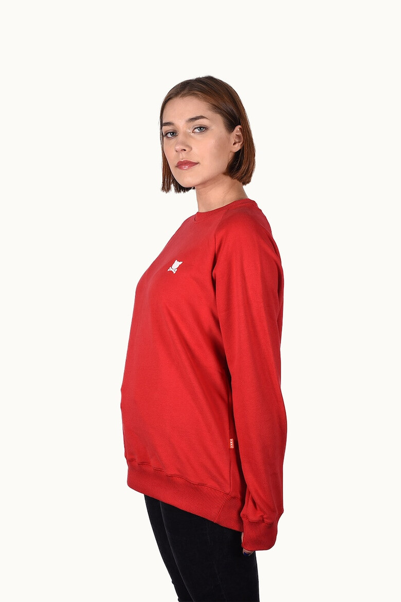 PORC Bluza de trening unisex cu maneci raglan si logo - Pled.ro