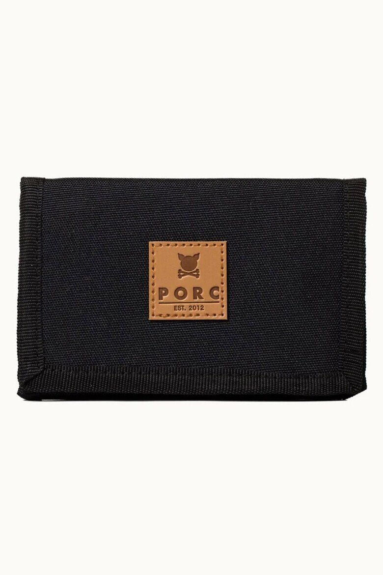 PORC Portofel unisex pliabil cu aplicatie logo - Pled.ro