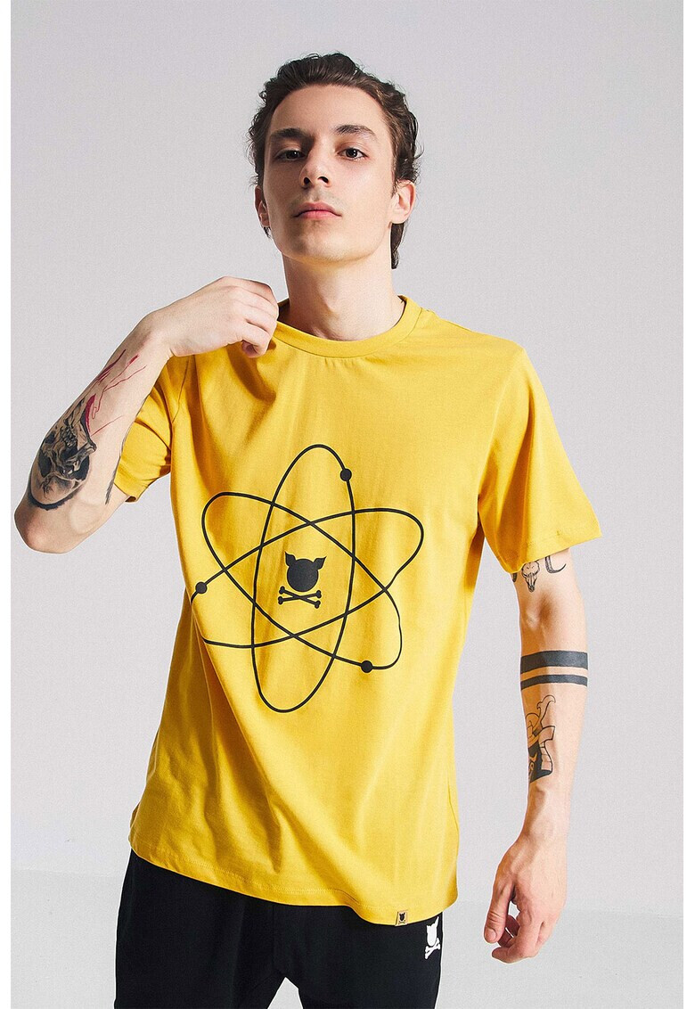 PORC Tricou unisex cu imprimeu grafic Atom - Pled.ro