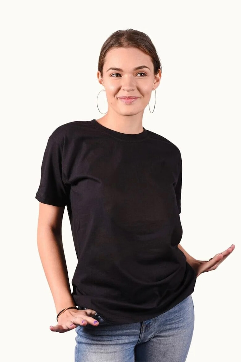 PORC Tricou unisex de bumbac cu imprimeu logo - Pled.ro