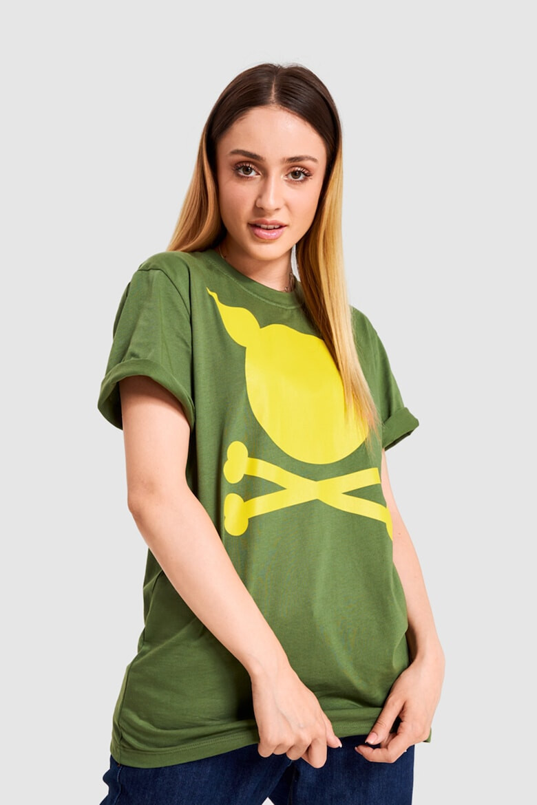 PORC Tricou unisex de bumbac cu imprimeu logo - Pled.ro