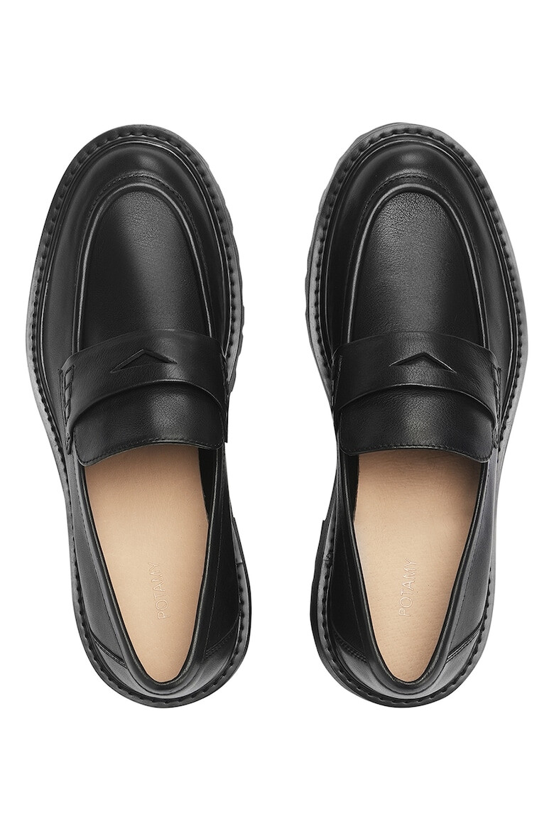 Potamy Pantofi loafer de piele cu varf rotund - Pled.ro