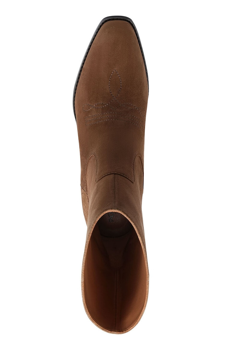 Potamy Premium Botine cowboy de piele intoarsa si toc cubanez - Pled.ro