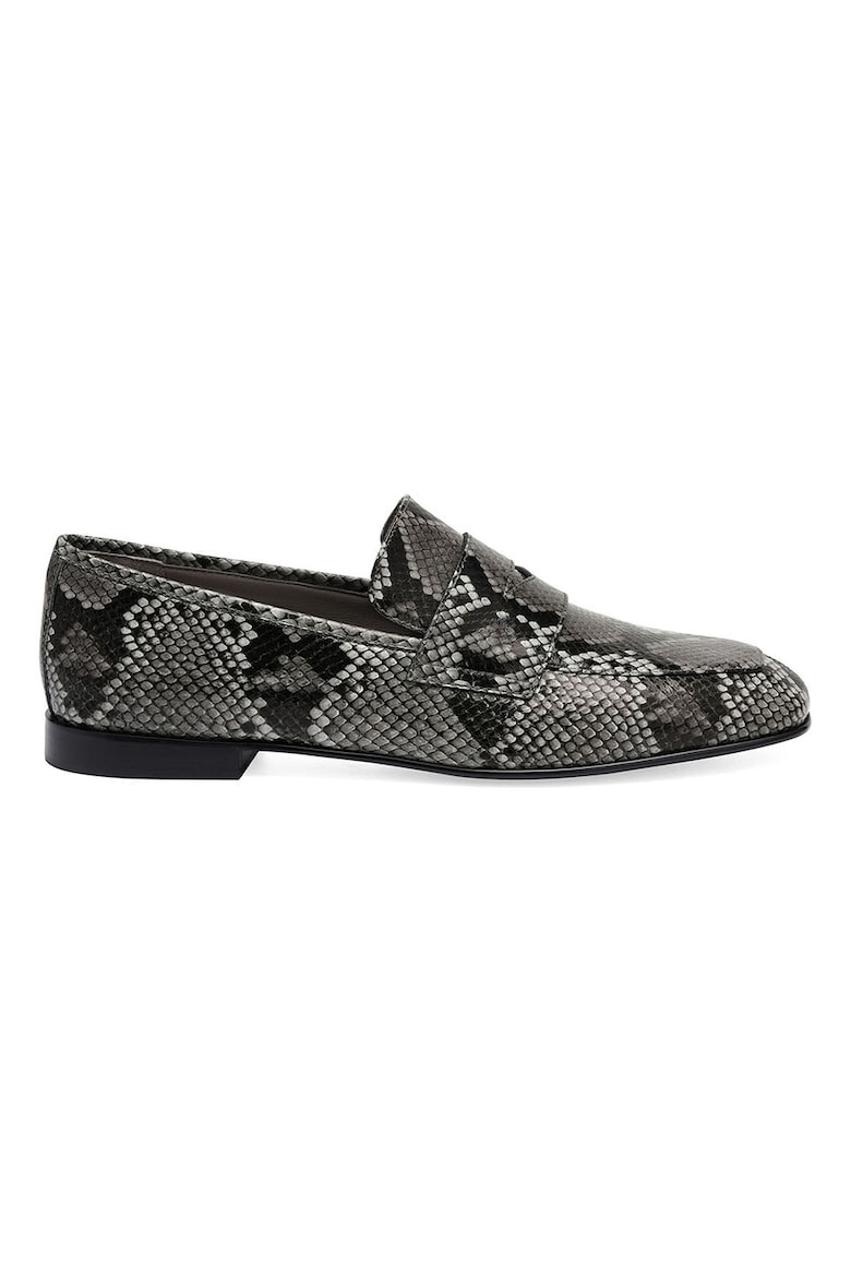 Potamy Premium Pantofi loafer de piele cu model piele de reptila - Pled.ro