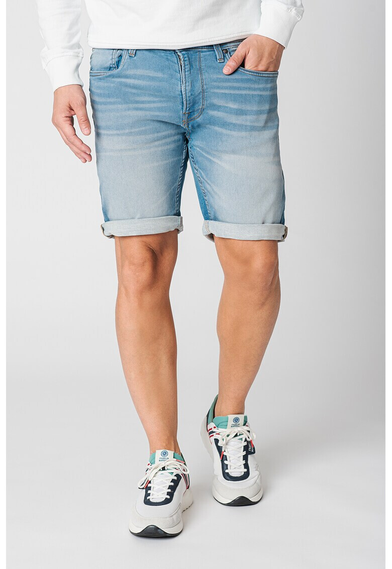 Produkt by Jack & Jones Bermude din denim cu aspect decolorat - Pled.ro