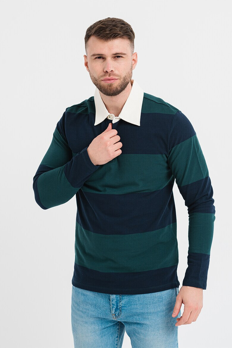 Produkt by Jack & Jones Bluza polo cu model in dungi Elliot - Pled.ro