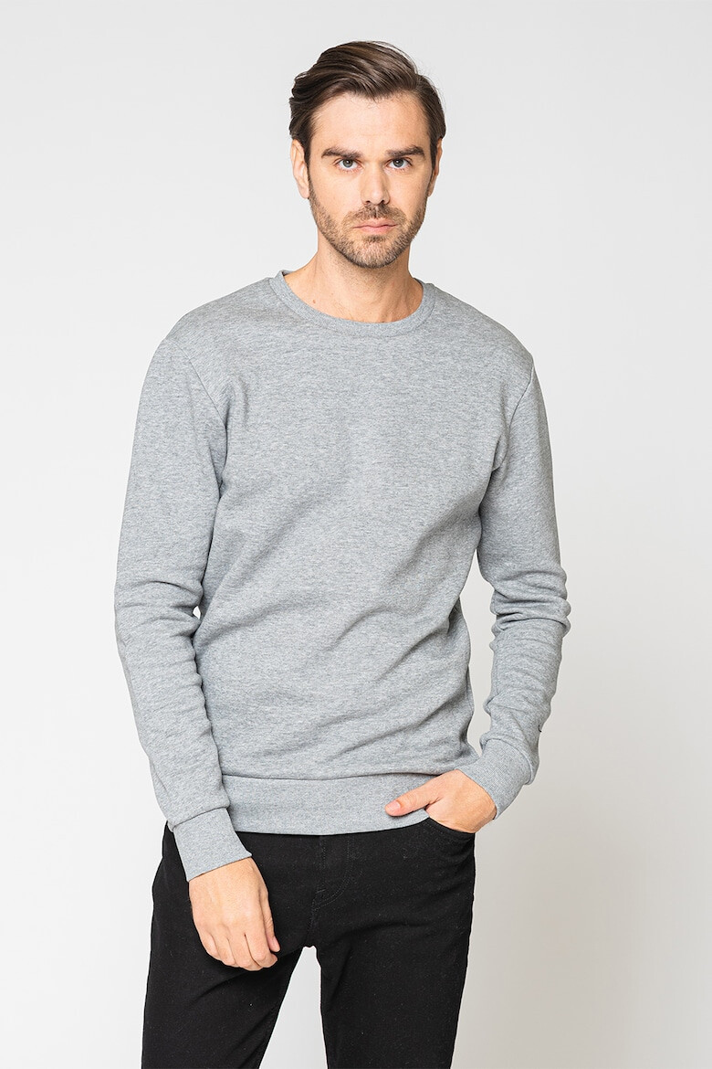 Produkt by Jack & Jones Bluza sport din amestec de bumbac cu decolteu la baza gatului Basic - Pled.ro