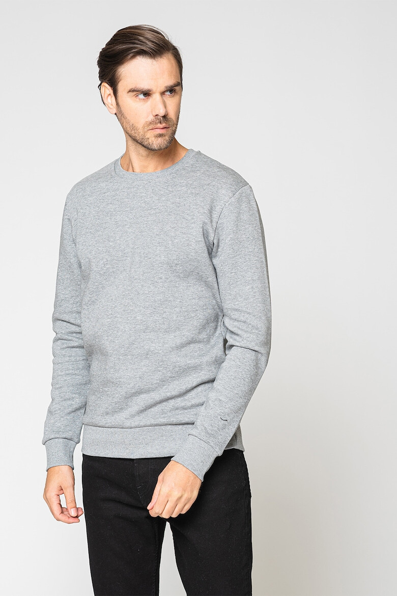 Produkt by Jack & Jones Bluza sport din amestec de bumbac cu decolteu la baza gatului Basic - Pled.ro