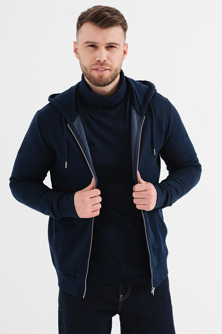 Produkt by Jack & Jones Hanorac cu fermoar si buzunare oblice - Pled.ro