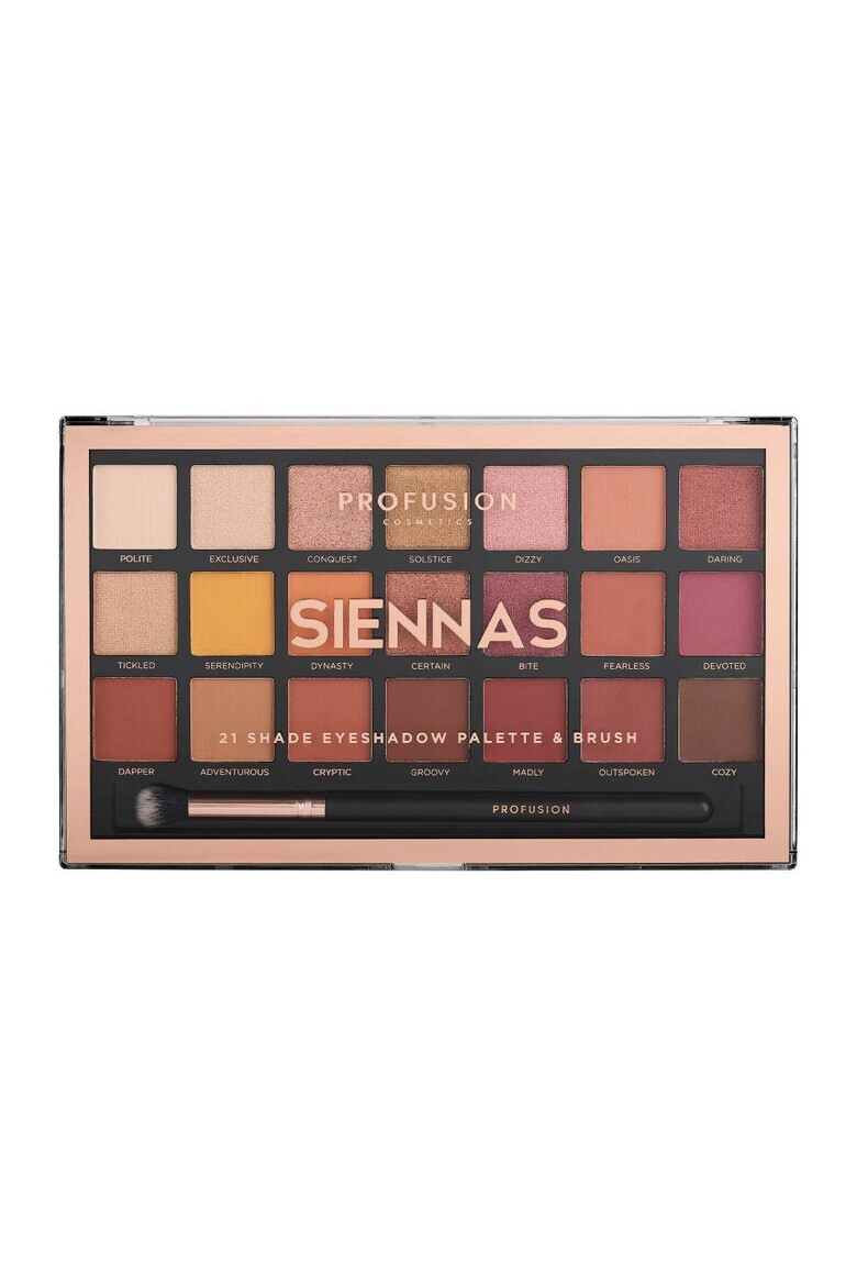 Profusion Paleta fard de pleoape Siennas Cosmetics 245g Multicolor - Pled.ro