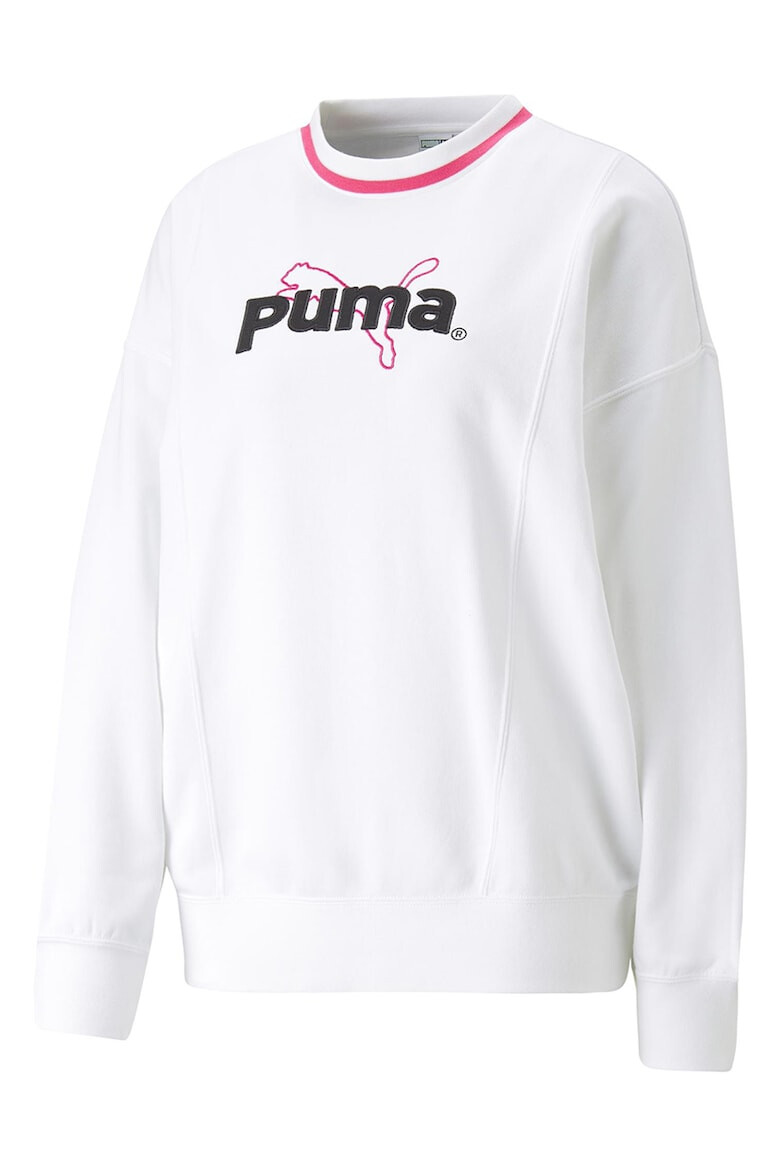 Puma Bluza de trening cu decolteu la baza gatului si logo - Pled.ro