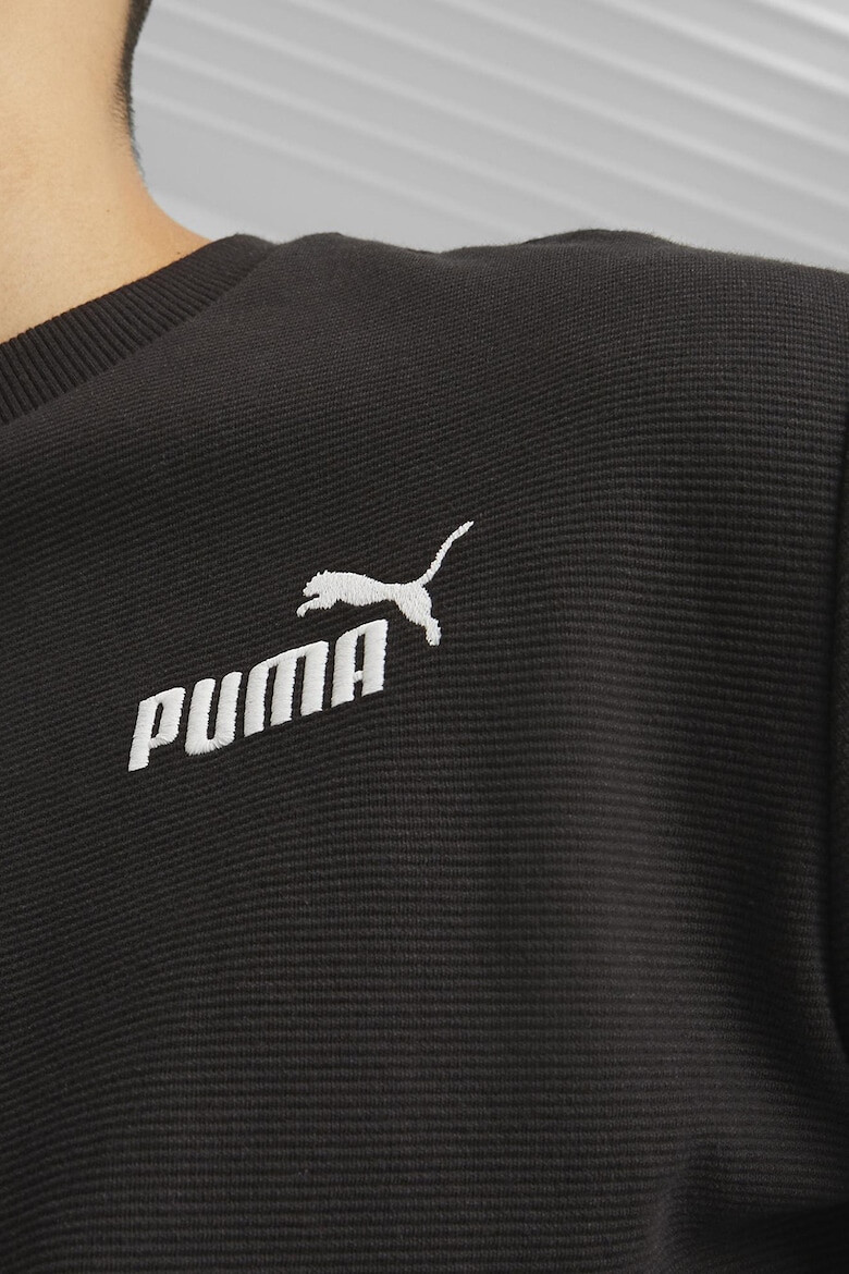 Puma Bluza de trening cu decolteu la baza gatului si logo - Pled.ro