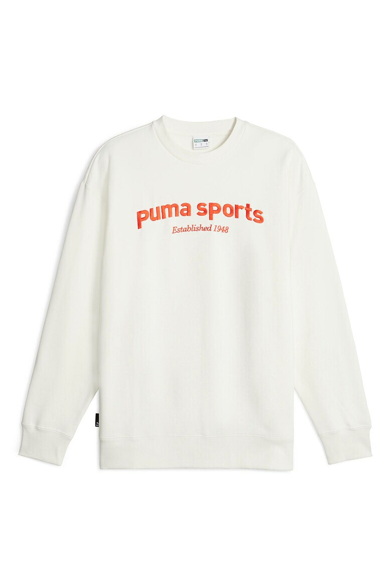 Puma Bluza sport cu decolteu la baza gatului si logo brodat - Pled.ro