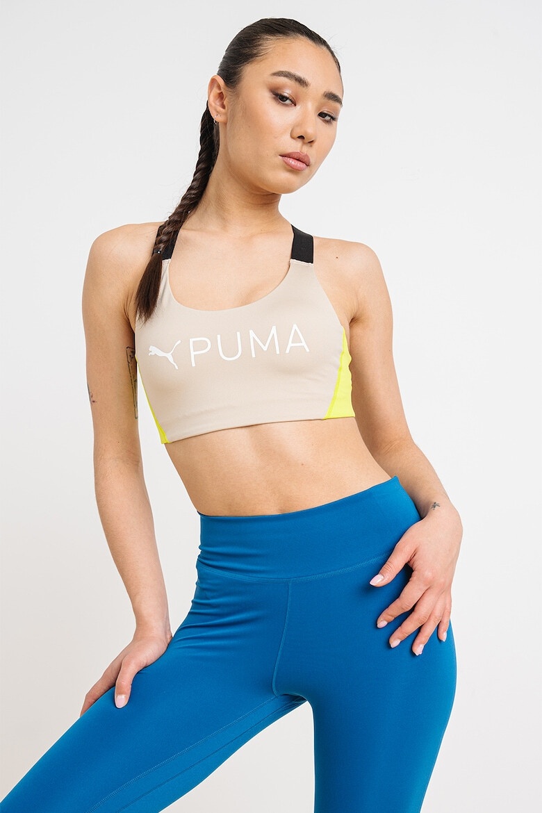 Puma Bustiera cu imprimeu logo pentru fitness 4Keeps Everscult - Pled.ro