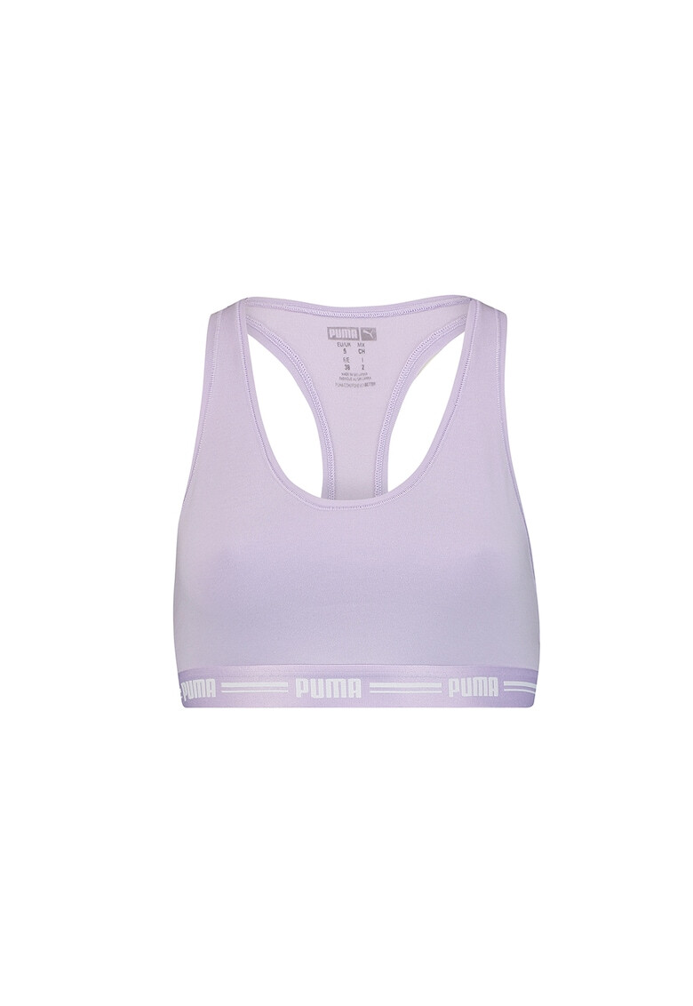 Puma Bustiera racerback din amestec de bumbac si modal - Pled.ro