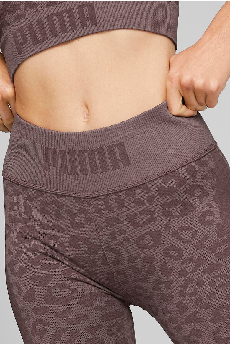 Puma Colanti cu animal print fara cusaturi pentru fitness FormKnit dryCELL - Pled.ro