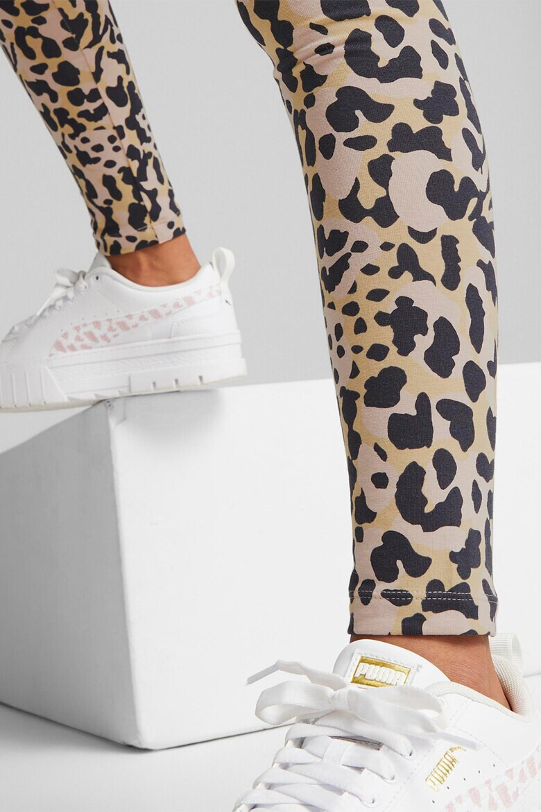 Puma Colanti cu animal print si talie elastica Alpha - Pled.ro