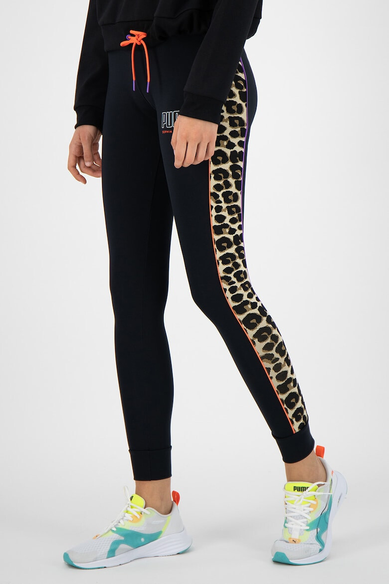 Puma Colanti cu segmente laterale cu animal print - Pled.ro