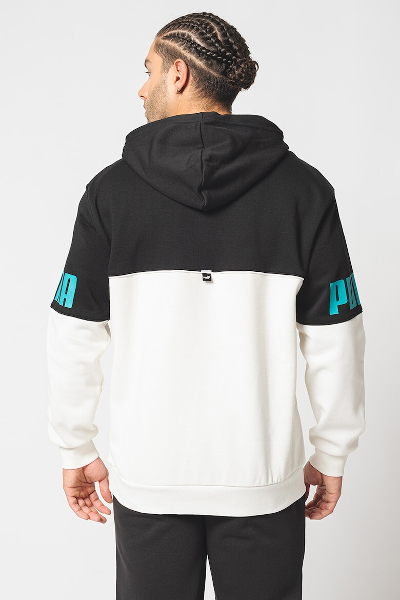 Puma Hanorac colorblock de bumbac cu fleece pe interior Power - Pled.ro