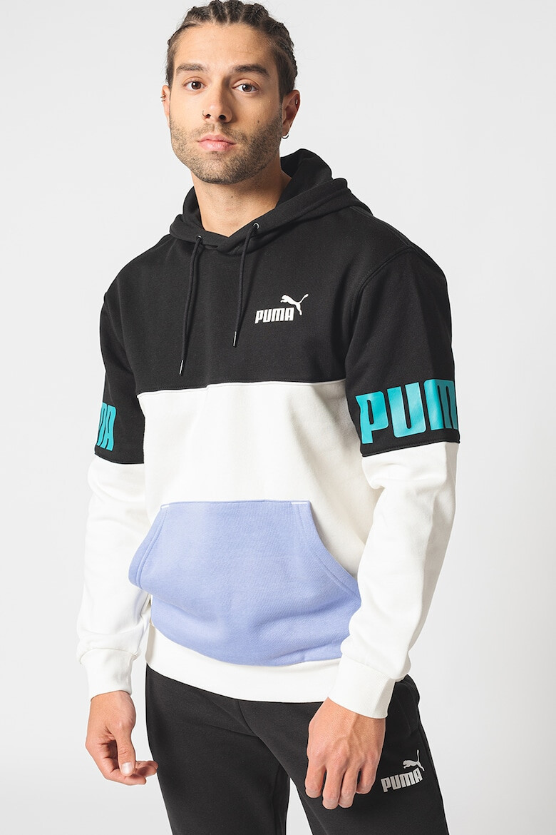 Puma Hanorac colorblock de bumbac cu fleece pe interior Power - Pled.ro