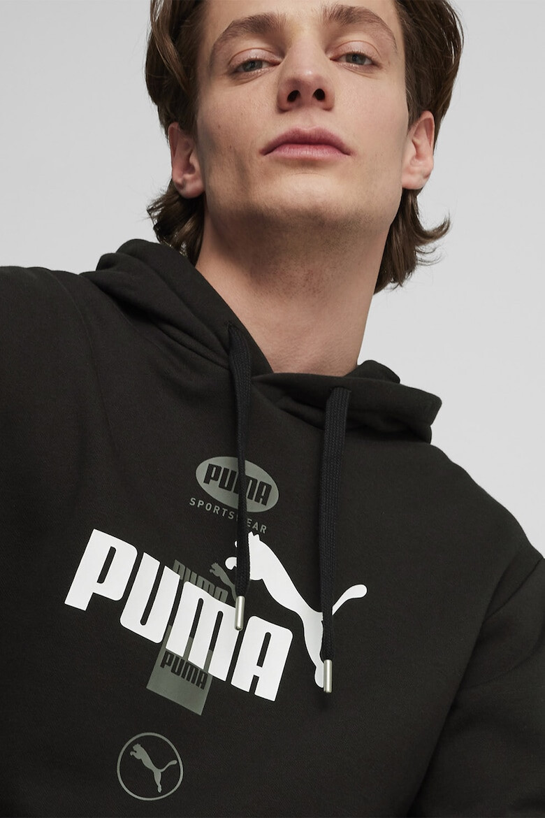 Puma Hanorac cu buzunar kangaroo si imprimeu logo Power - Pled.ro