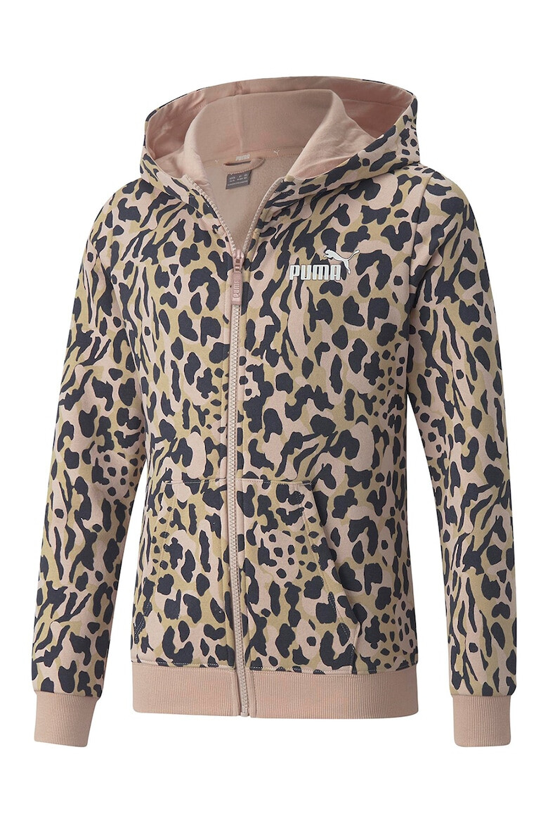 Puma Hanorac cu fermoar si animal print Alpha - Pled.ro