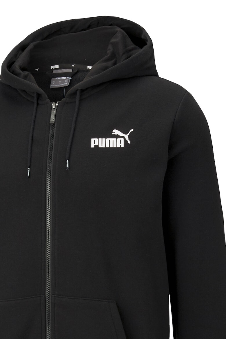 Puma Hanorac regular fit cu fermoar si imprimeu logo discret Essentials - Pled.ro