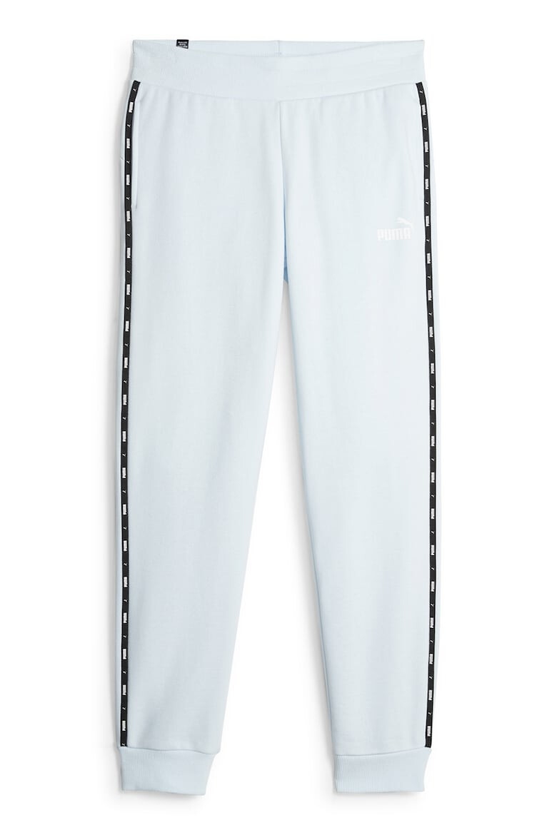 Puma Pantaloni de trening cu benzi laterale cu logo Essentials - Pled.ro