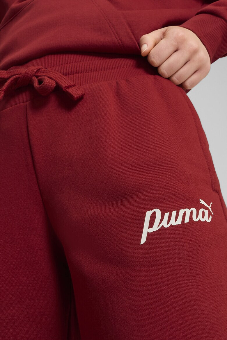 Puma Pantaloni de trening cu buzunare laterale ESS+ Script - Pled.ro