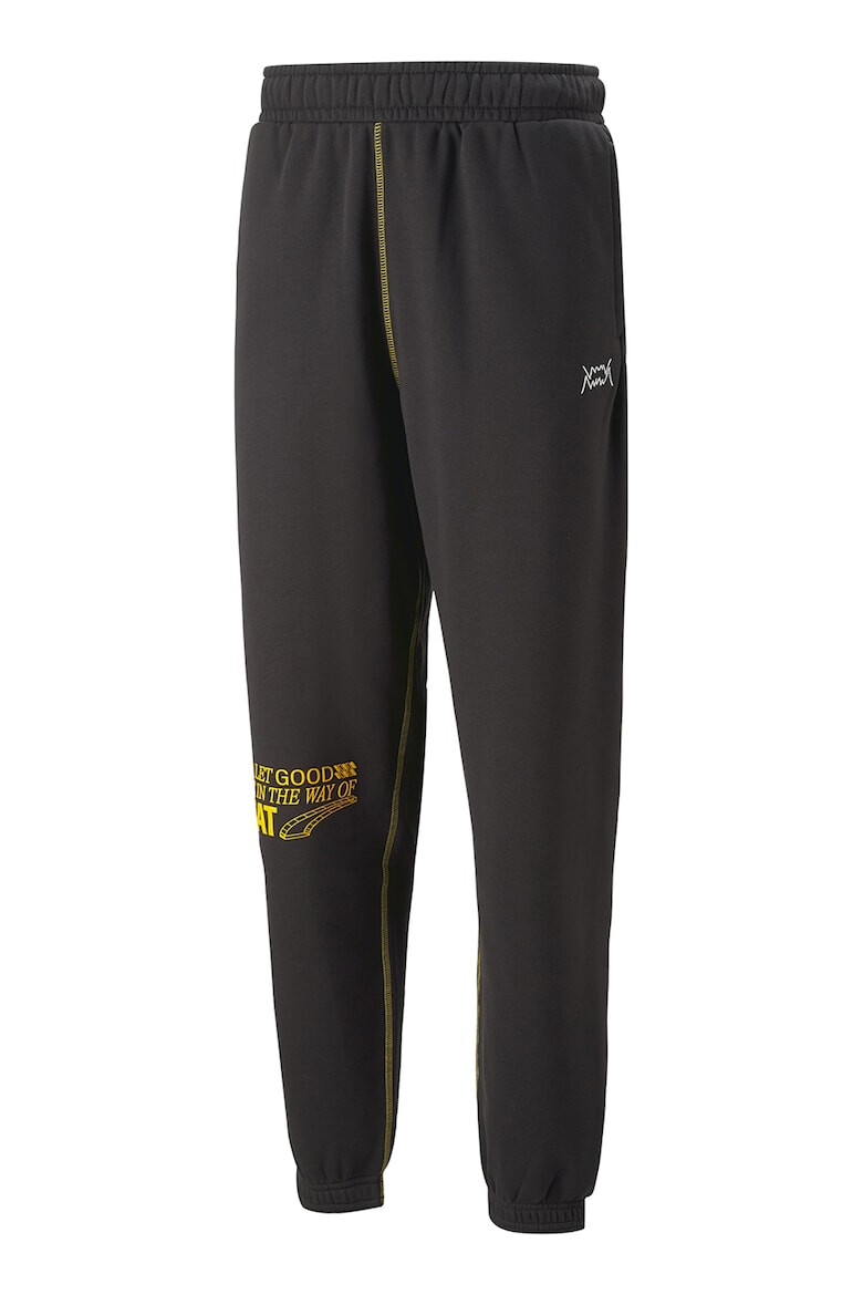 Puma Pantaloni de trening cu croiala conica pentru fitness In the Paint - Pled.ro