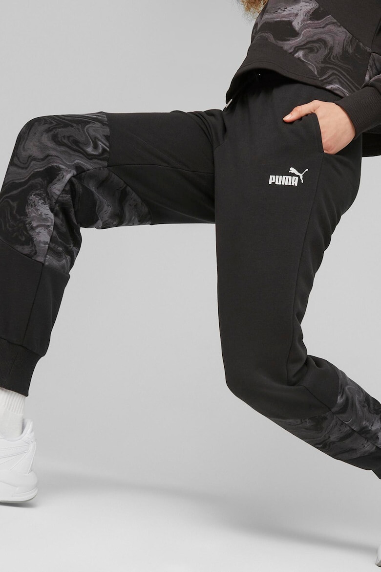 Puma Pantaloni de trening cu detalii abstracte Power - Pled.ro