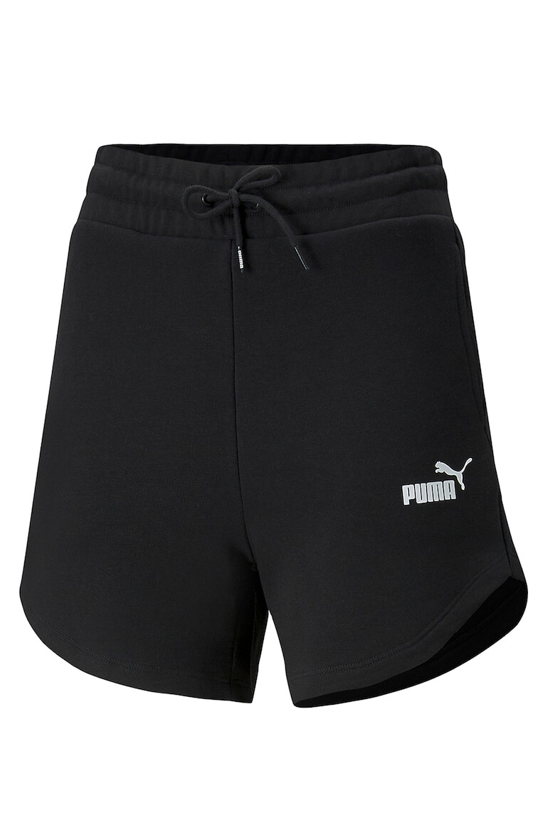 Puma Pantaloni scurti cu talie inalta si snururi de ajustare Essentials+ - Pled.ro