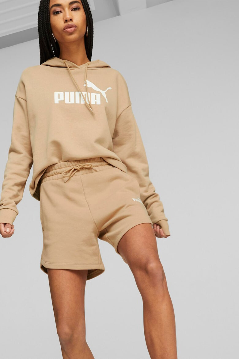 Puma Pantaloni scurti cu buzunare laterale si talie inalta Essentials+ - Pled.ro