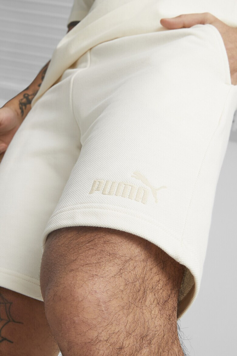 Puma Pantaloni scurti din amestec de bumbac cu detaliu logo - Pled.ro