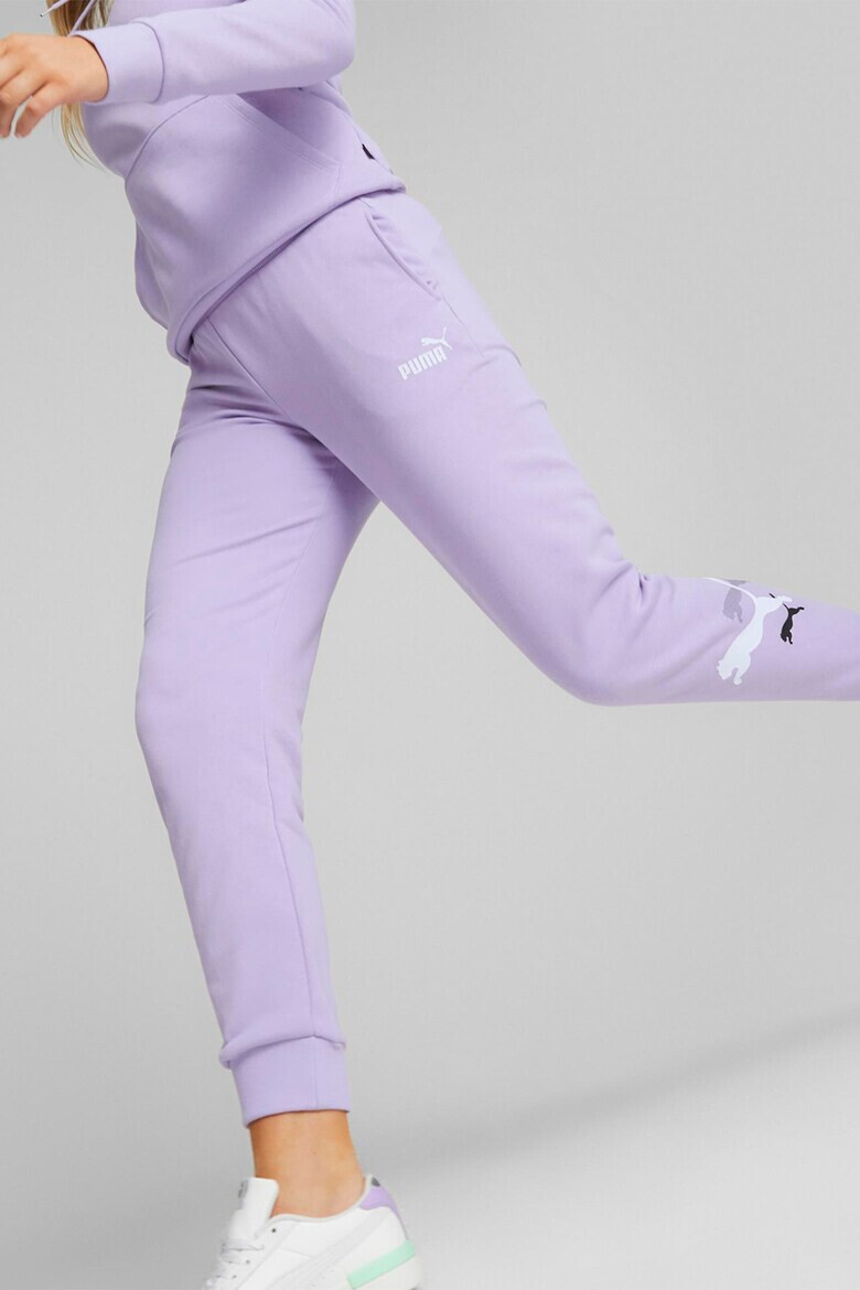 Puma Pantaloni sport cu imprimeu logo - Pled.ro