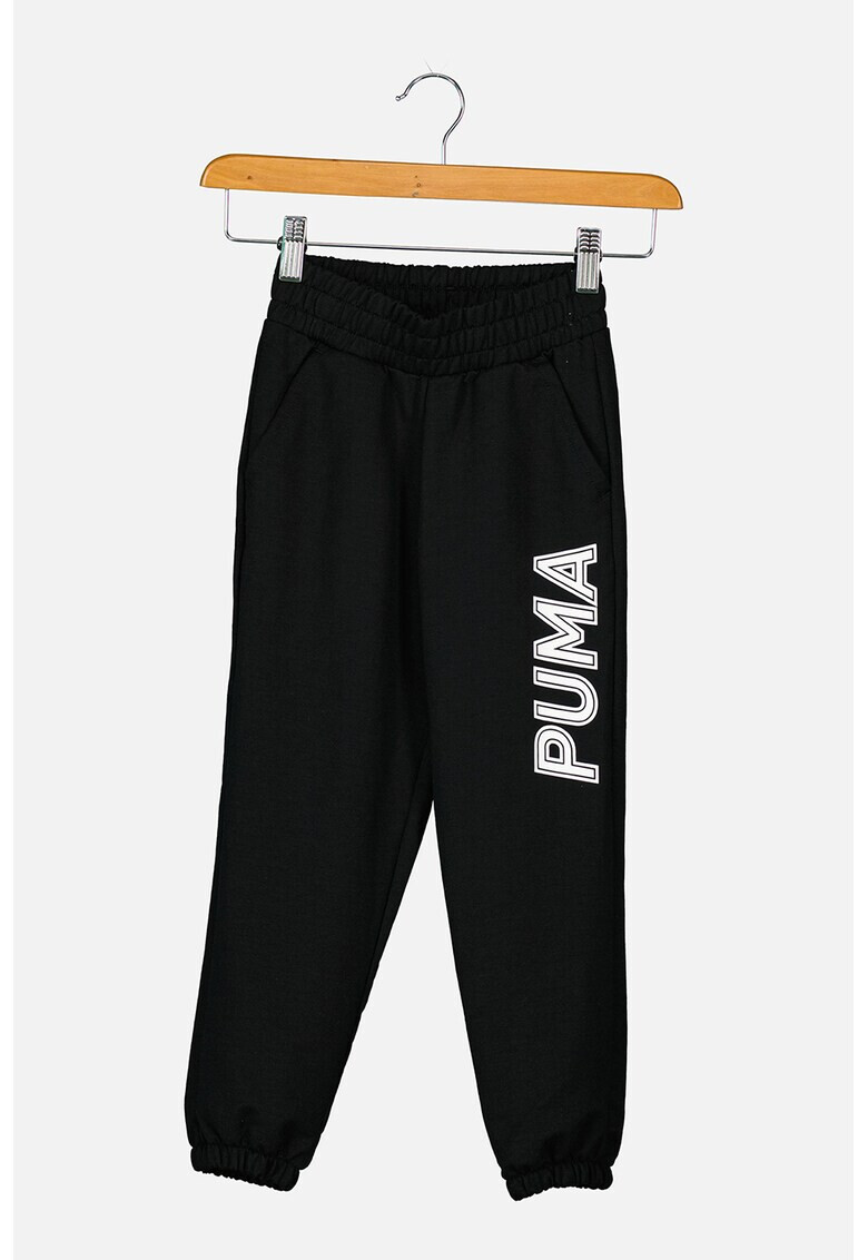 Puma Pantaloni sport cu imprimeu logo contrastant Modern Sports - Pled.ro