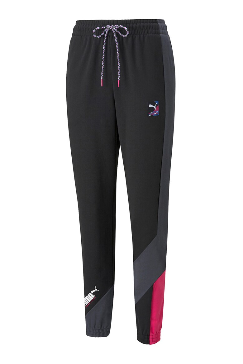 Puma Pantaloni sport cu model colorblock - Pled.ro